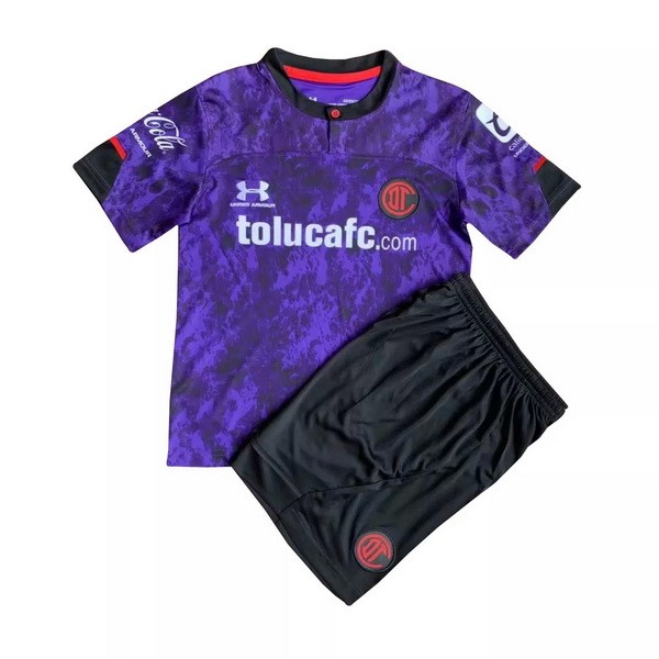 Trikot Toluca Ausweich Kinder 2021-22 Lila Fussballtrikots Günstig